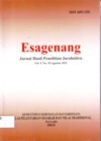 Image of ESAGENANG VOL 9 NO 18 AGUSTUS 2011