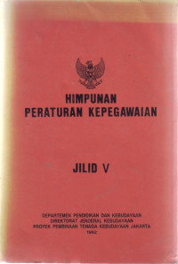 Image of HIMPUNAN PERATURAN KEPEGAWAIAN JILID I