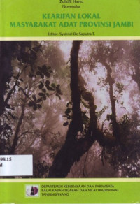 Image of KEARIFAN LOKAL MASYARAKAT ADAT PROVINSI JAMBI