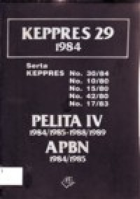 Image of KEPRES 29 1984