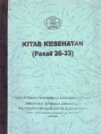 Image of TRANSLITERASI KITAB KESEHATAN (PASAL 14 - 25)