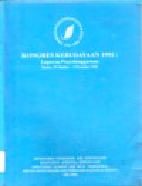Image of KONGRES KEBUDAYAAN 1991 : LAPORAN PENYELENGGARAAN