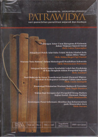 Image of PATRAWIDYA SERI PENERBITAN PENELITIAN SEJARAH DAN BUDAYA VOL 16 NO 1