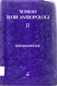 Image of SEJARAH TEORI ANTROPOLOGI II