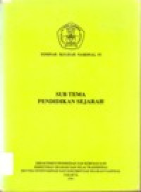 Image of SEMINAR SEJARAH NASIONAL IV SUB TEMA PENDIDIKAN SEJARAH