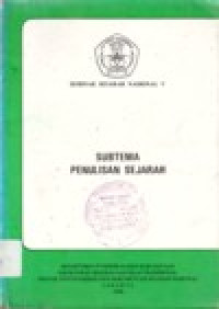 Image of SEMINAR SEJARAH NASIONAL V SUBTEMA PENULISAN SEJARAH