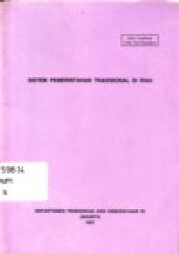 Image of SISTEM PEMERINTAHAN TRADISIONAL DI RIAU